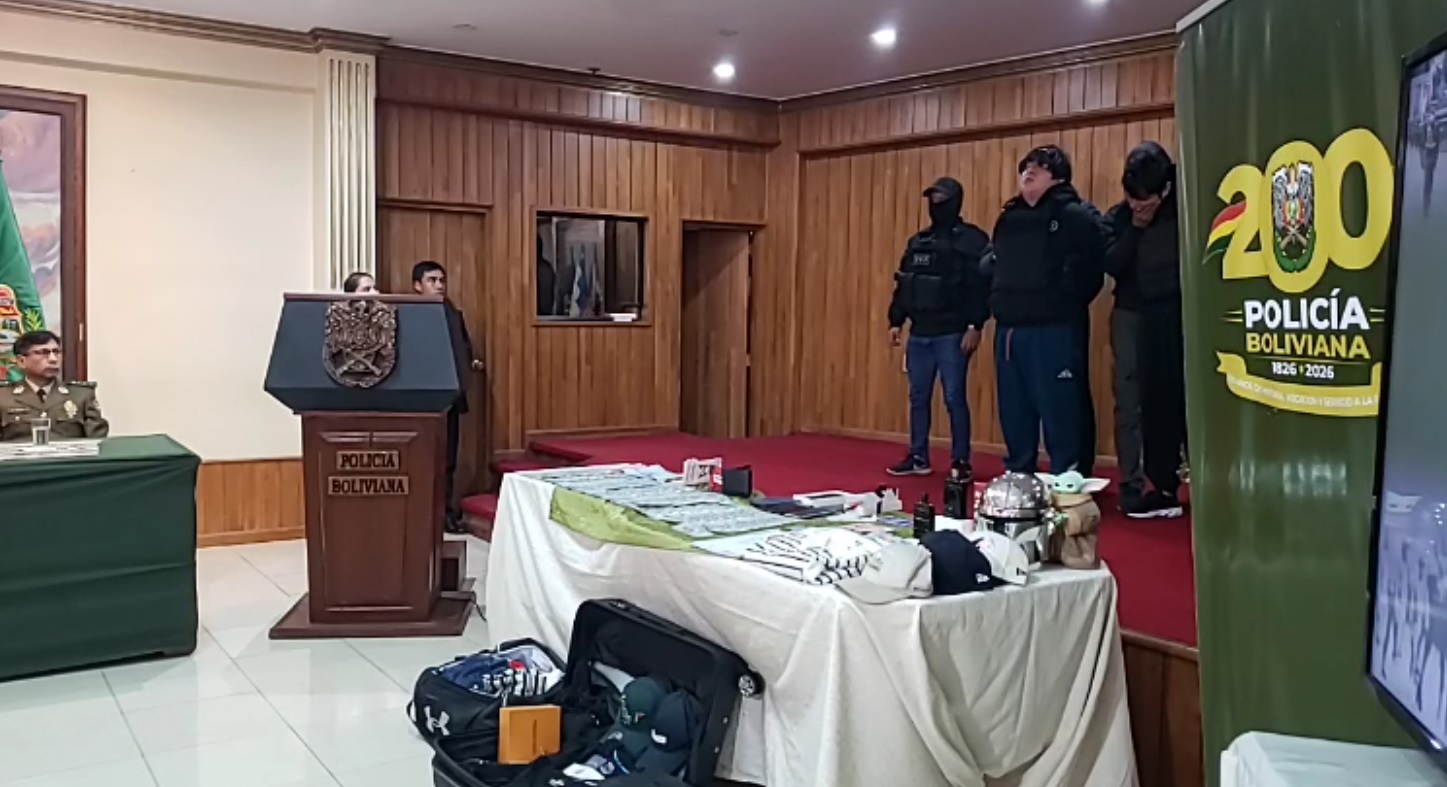 Presentación del líder de "Los Pulpos". Foto: captura video