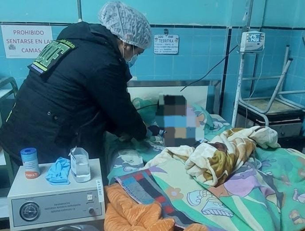 Uno de los menores internados en un centro de salud. Foto: FGE