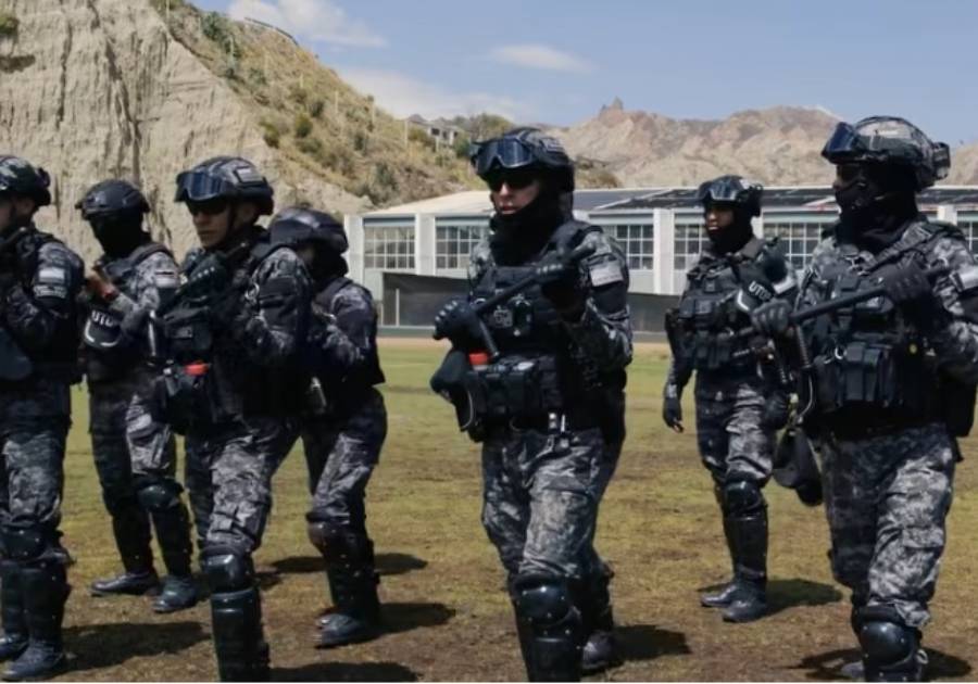 Efectivos de la Policía boliviana reciben capacitación. Foto: Embajada de EEUU en Bolivia