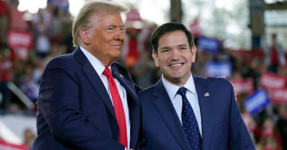 Donald Trump y Marco Rubio.