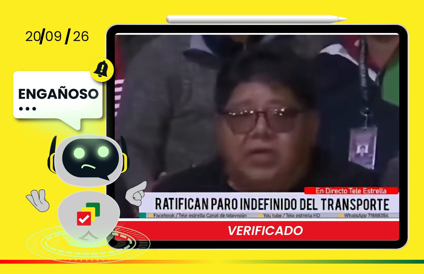 El material no es actual y se trata de una desinformación reciclada que ya había sido desmentida. Imagen: Bolivia Verifica.