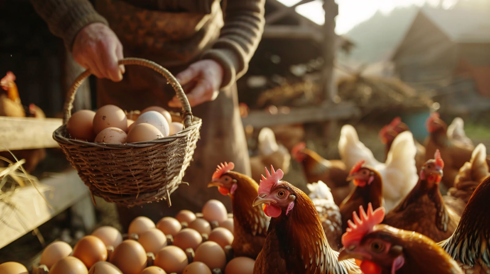 Una granja de huevos en Bolivia. Foto: Ministerio de Producción.