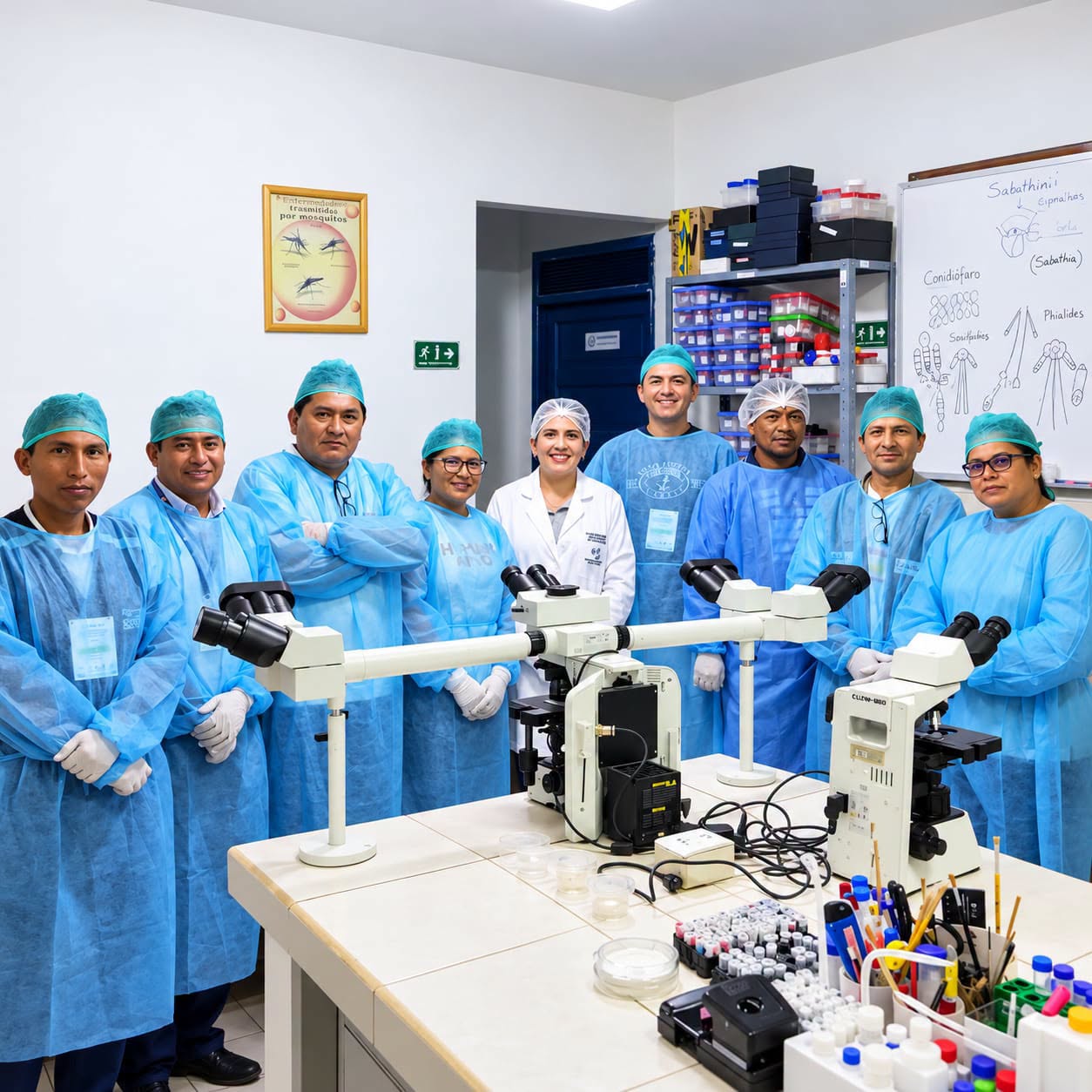Taller Nacional de Evaluación y Fortalecimiento de Capacidades Técnicas de la Red Nacional de Laboratorios de Entomología Médica en la ciudad de Santa Cruz. Fotos: Ministerio de Salud y Deportes.