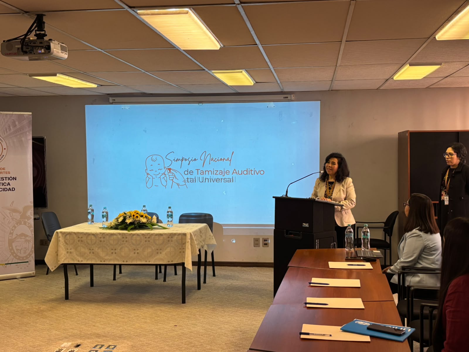 Simposio Nacional de Tamizaje y Diagnóstico Auditivo Neonatal Universal, en la ciudad de La Paz. Fotos: Ministerio de Salud y Deportes.