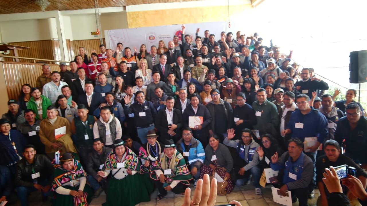 Taller de Preparación ante el Fenómeno del Niño 2026-2027 en La Paz. Foto: Ministerio de Defensa.