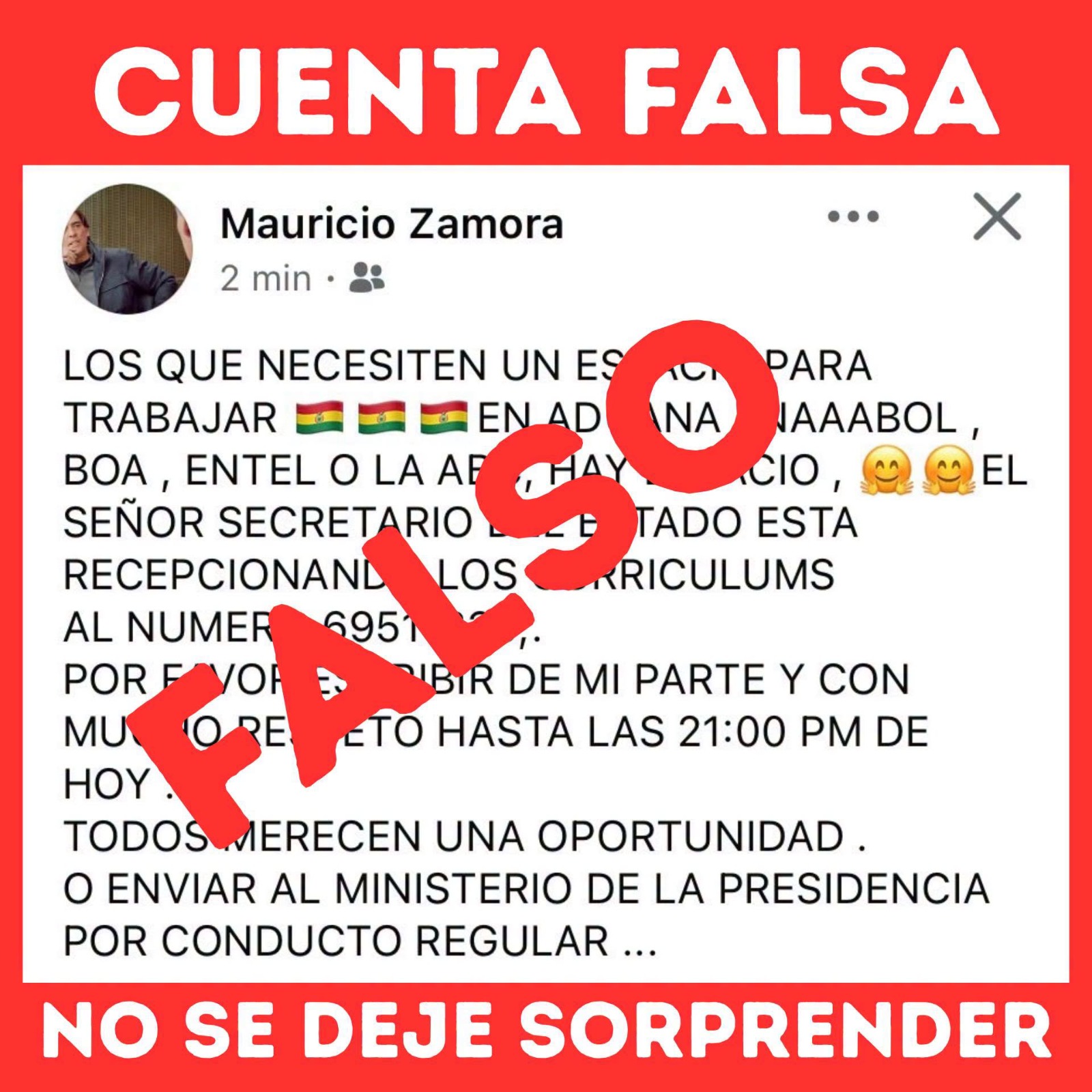 Foto: MOPSV.