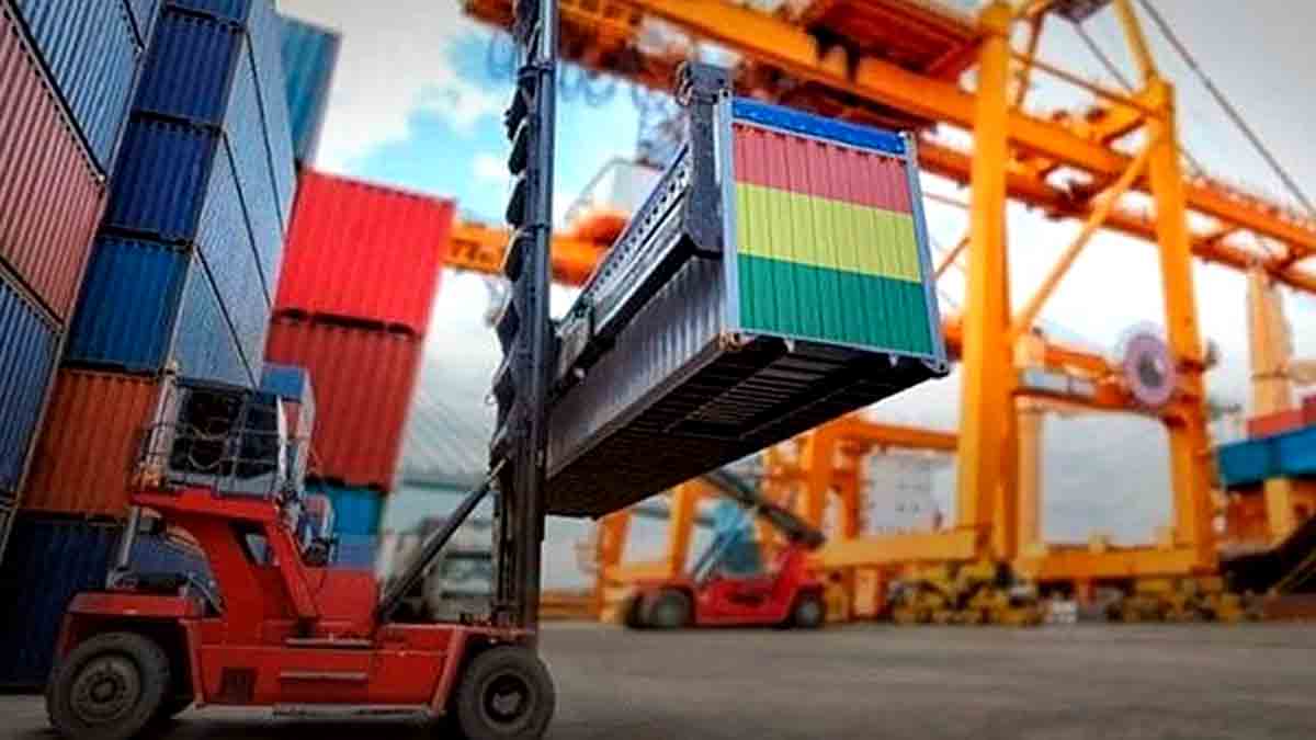 Contenedores de exportación e importación. Foto: Redes sociales.