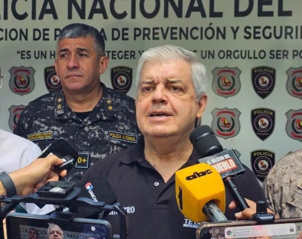 El ministro del Interior de Paraguay, Enrique Riera. Foto: El Relator del Pueblo