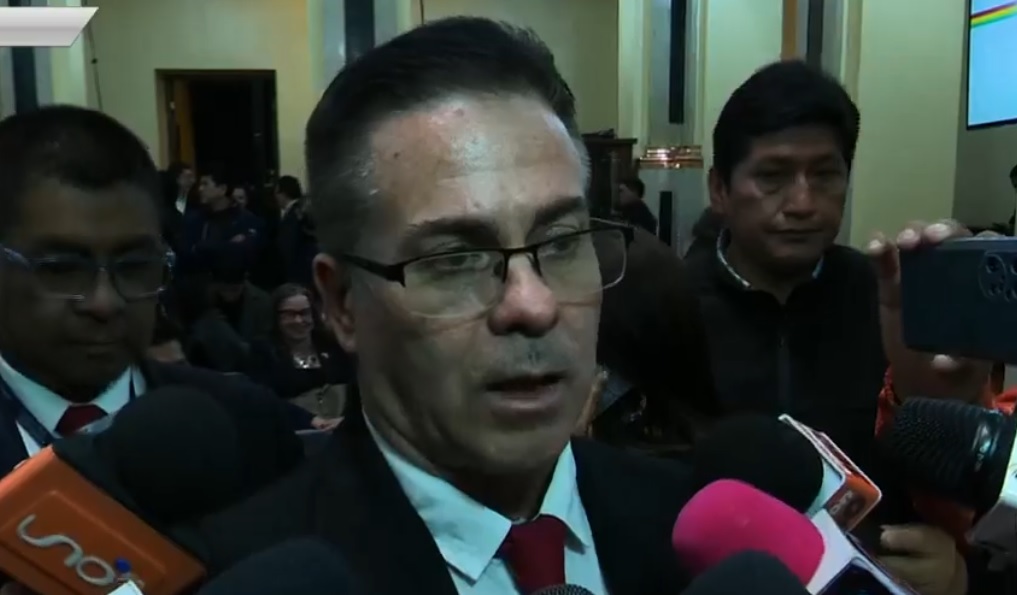 José Armando Urioste, fiscal general del Estado. Foto: captura video