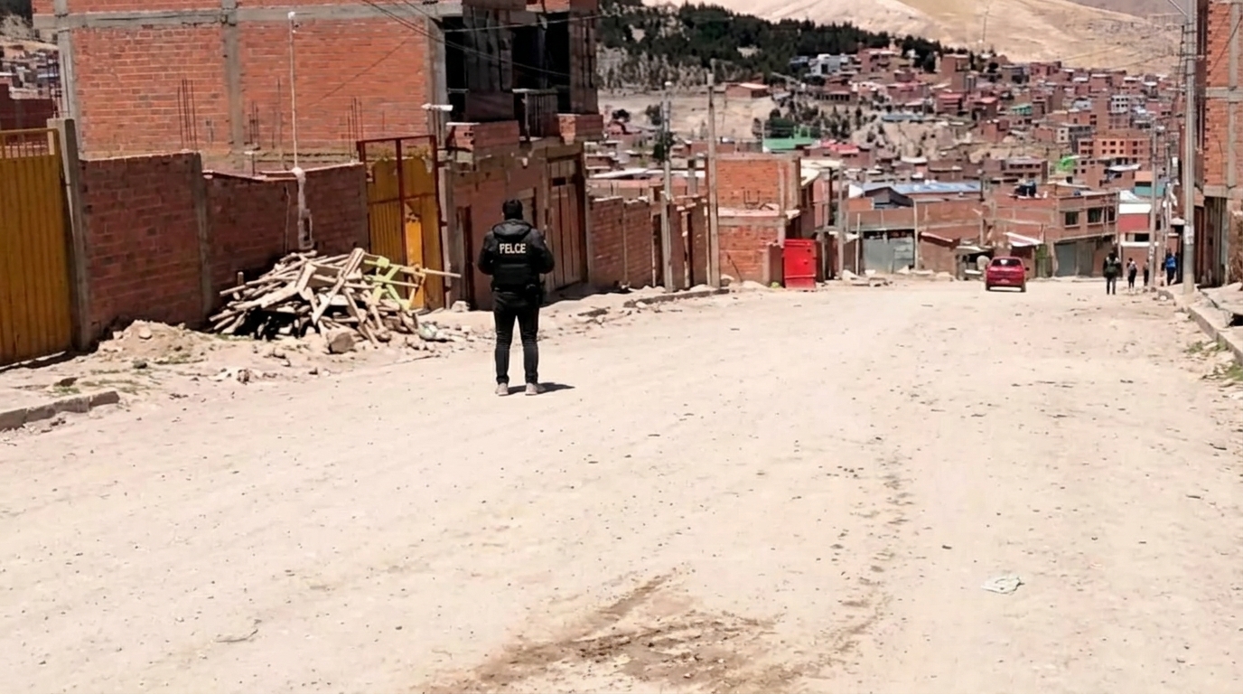 La calle donde ocurrió el robo a una vivienda. Foto: FGE